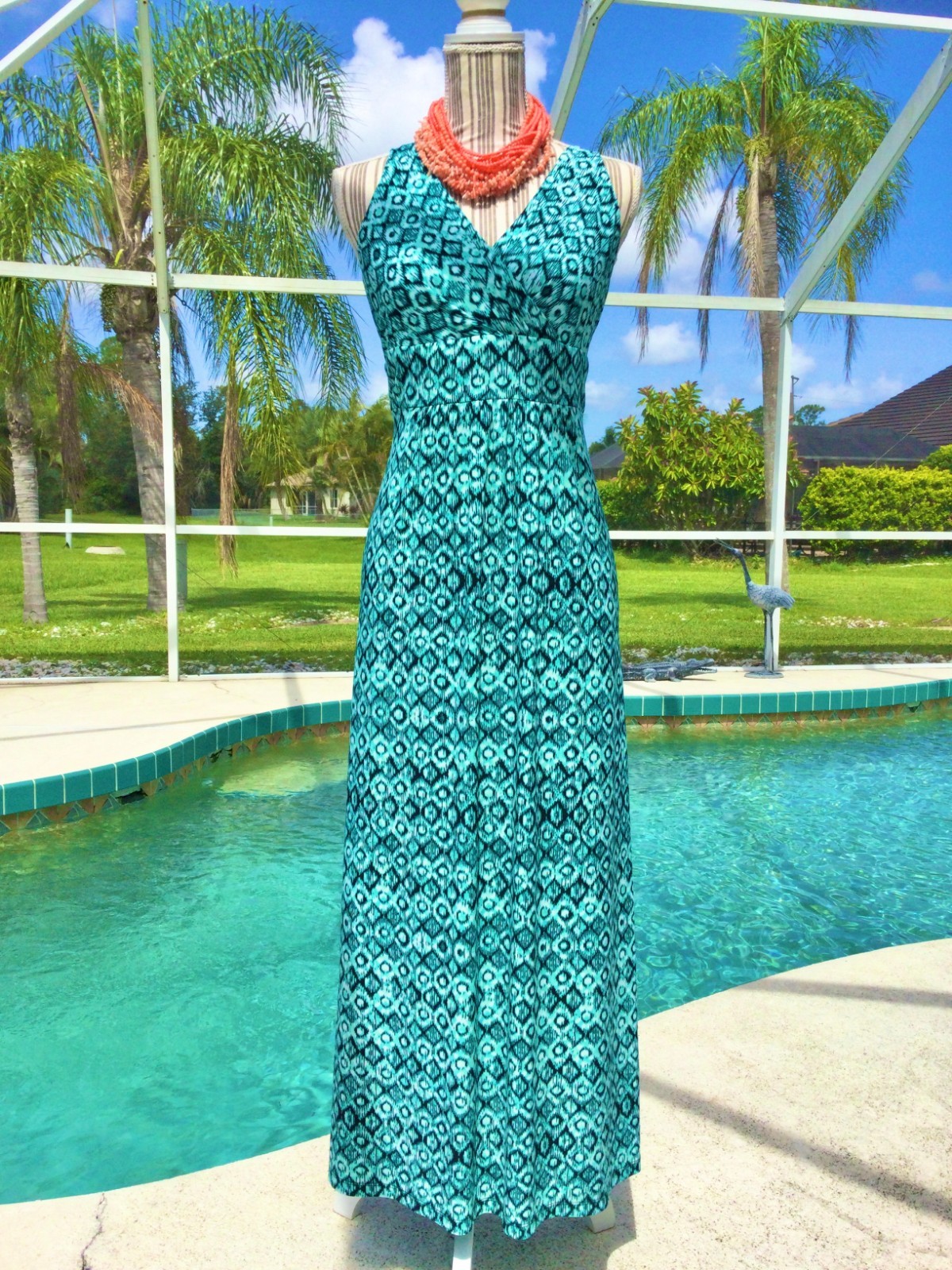 ROZ ALI Bright Multi-Colored  DRAMATIC Design/ Be… - image 9