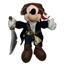Authentic Disney Parks Mickey Mouse Pirates Caribbean Jack Sparrow Plush