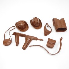 Jay West Vintage Marx Johnny West Best Of The West Accessories Lot