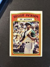 1972 Topps Reggie Jackson In Action 436 Vg (top Left Corner Etc) HOF Oakland A’s