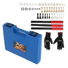 49PCS Thread Repair Chaser Tool UNC UNF Metric Thread Restorer Rethreading Set