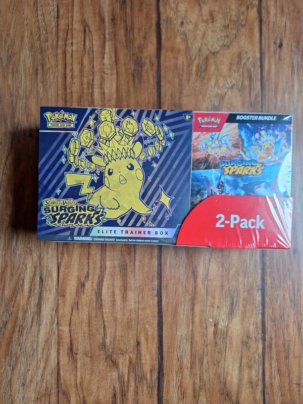 Pokémon TCG Surging Sparks Elite Box & Booster 2-Pack