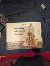ROKR Magic Cello Mechanical Music Box 3D Wooden Puzzle Model Kit AMK63 Sealed