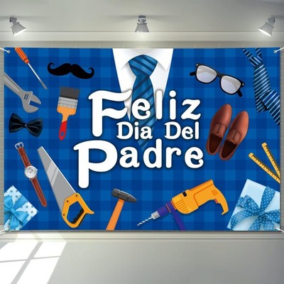 Arosche Feliz Dia Del Padre Decorations Banner 72'' x 48'', dia del padre