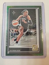 2025 Donruss WNBA A'JA Wilson Green Shimmer Card. Las Vegas Aces