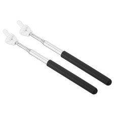 2 x Telescopic Teachers Pointer Stick Teacher Hand Finger Black