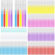 300 Pcs Interdental Brushes for Braces, 6 1 Count Pack of 300 , Multicolor