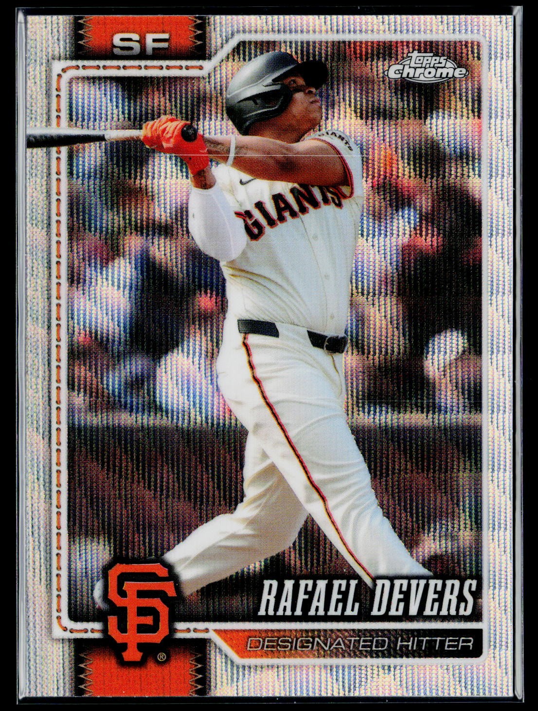 Rafael Devers 2026 Topps Chrome #183 Wave Refractors