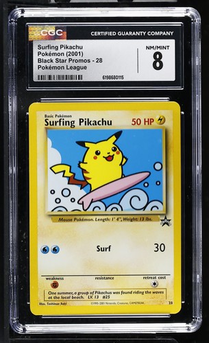 Surfing Pikachu graded CGC 8 for sale on eBay