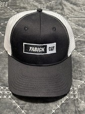   Fabik Caterpillar Trucker Hat Black/White BNWT  
