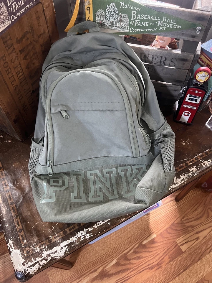 粉色大学背包页岩绿色耐用,质量好 DKL — 第 4/4 张图片