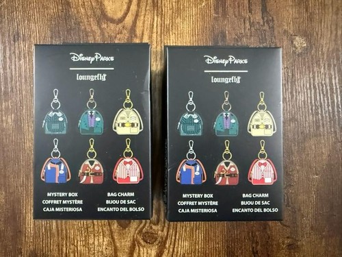Disney Parks Loungefly Mystery Box Uniform Mini Backpack Bag Charm Set Of 2