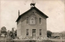 Clay College HARLANSBURG PA Lawrence County RPPC Photo Postcard COPY