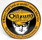 Olizum Motor Oil - Vintage Porcelain Sign - White & Bagley Co. Worcester Mass.