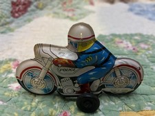 Tin Toy Motor Cycle with Rider