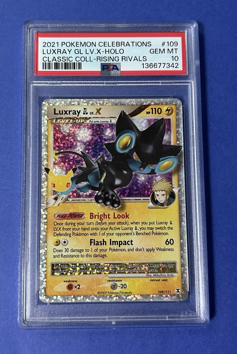 2021 Pokémon Celebrations Luxray GL LV X-Holo Classic Coll. Rising