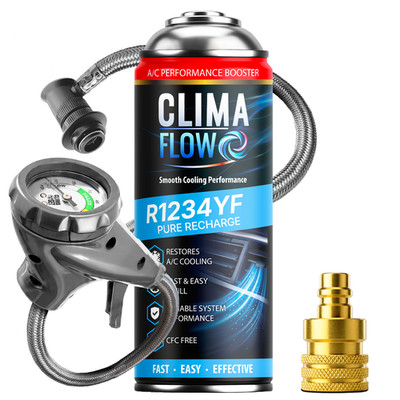 Clima Flow R1234yf Ersatzgas Klimaanlage Auto Klima Set Premium Schlauch Adapter