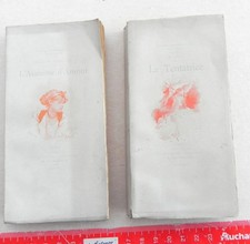 COLLECTION LOTUS BLEU: 2 VOL. BROCHES,DOUBLE SUITE EN SANGINE EN HT, 1897