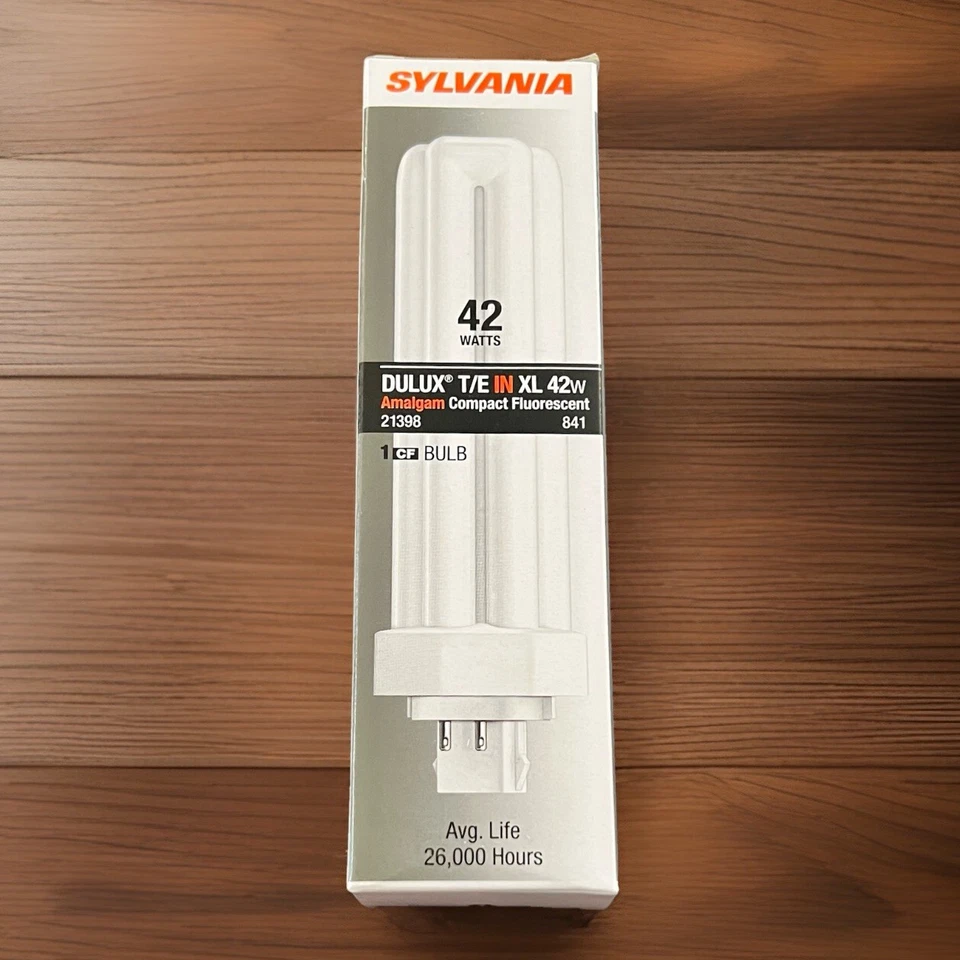 SYLVANIA 21398 CF42DT/E/IN/841 XL/ECO Light Bulb DULUX T/E In XL Tuff Coat 10pk - Image 2 of 4