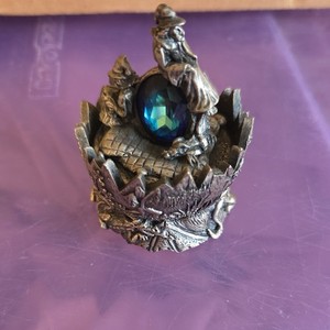 The Tudor Mint Myth & Magic Pewter Egg Entitled The Sleepy Wizards 1054