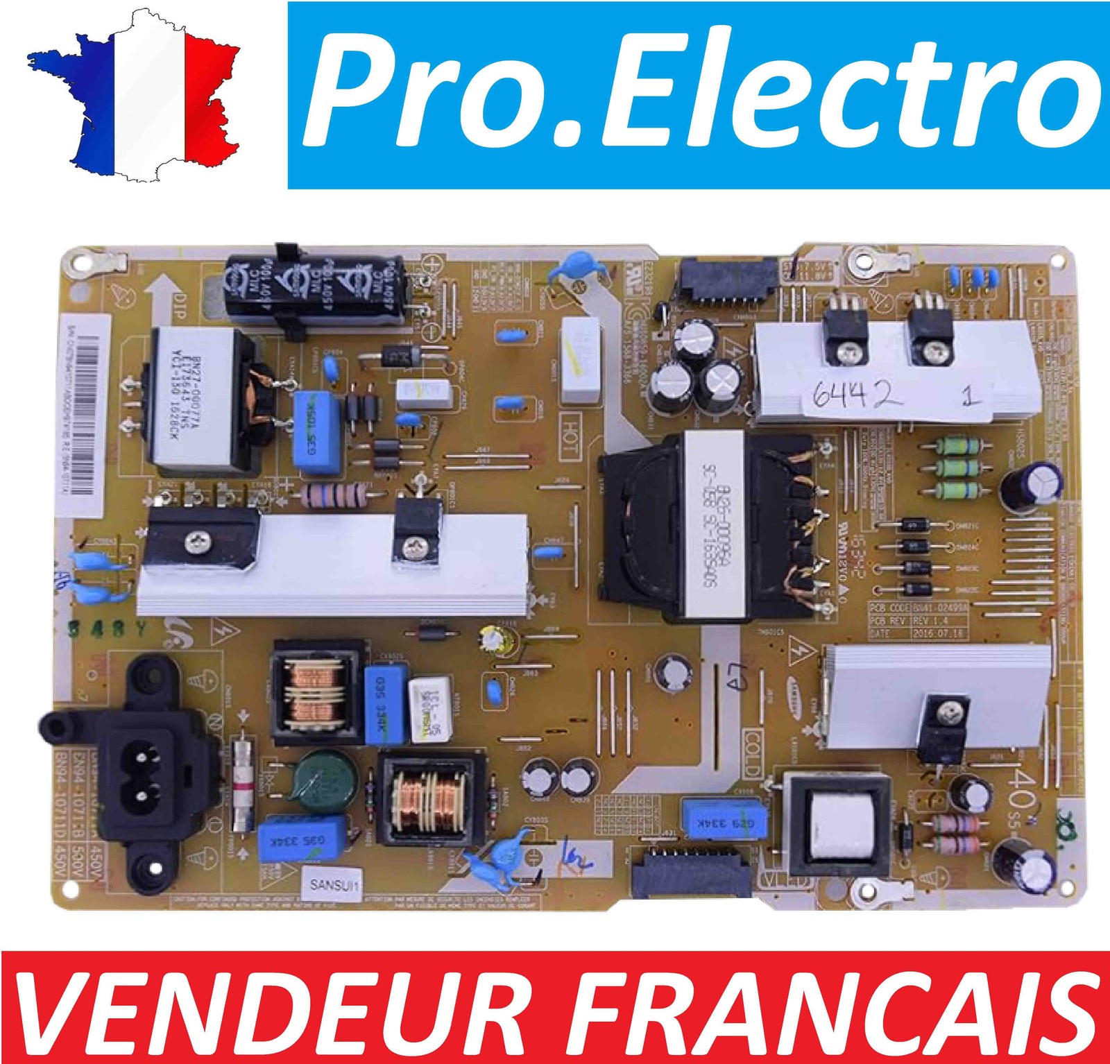 Alimentation TV Samsung résout écran noir UE40KU6070U et UE40KU6000K