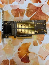 Dual NVME RAID PCI-E X8 split card with PCIe 4.0