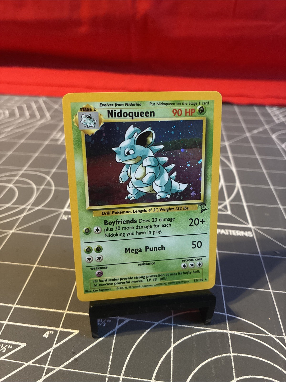 Vintage 2000 Pokemon Base Set 2 Nidoqueen 12/130 Holo Card