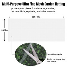Image of INSECT SCREEN NETTING NET Fine Woven Mesh Anti Fly Bug Pest Butterfly Garden Net