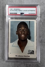 Pele 1961 Card - Heinerle- Schwarze Perle Louis - PSA Authetic !! Very Rare