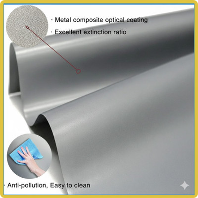 Anti-Light Metal Projector Screen High Brightness 16:9 3D HD 4K Movies Screen