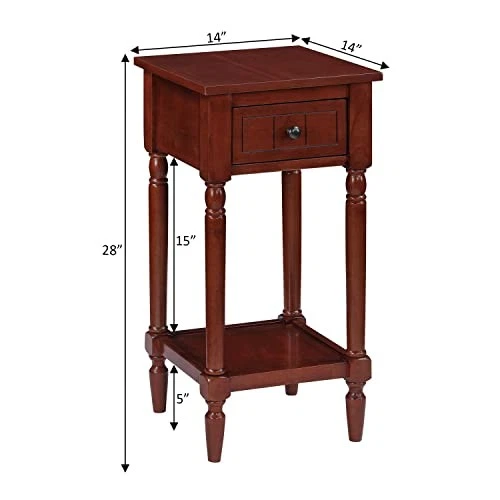 Convenience Concepts French Country Khloe 1 Drawer Accent End Table 14In - Image 3 of 3