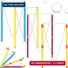 FairySandy 8 Pieces Giant Bubble Wands Big Bubble Wands for Kids Outdoors Toy fo