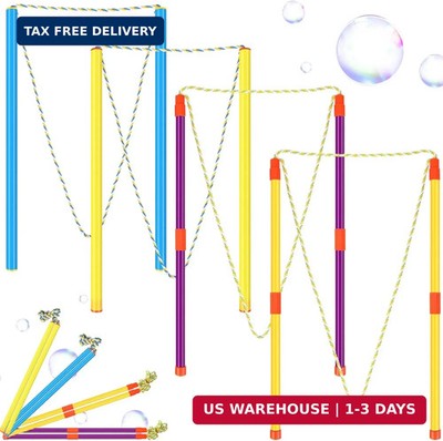 FairySandy 8 Pieces Giant Bubble Wands Big Bubble Wands for Kids Outdoors Toy fo