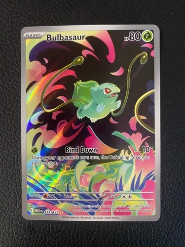 Pokémon TCG Bulbasaur Mega Evolutions 133/132 Illustration Card