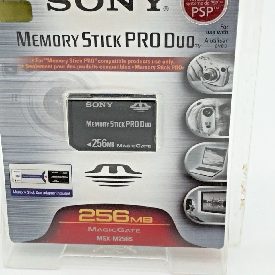 SONY Memory Stick Pro 256mb - MagicGate MSX-256S - New sealed, Genuine Sony - Image 2 of 3