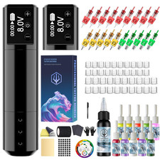 PROFESIONAL Maquina De Tatuaje Kit Para Tatuar Tattoo Rotativa Pluma