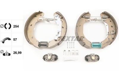 TEXTAR Bremsbackensatz Shoe Kit Pro 84060900 für FIAT Grauguss DUCATO Bus 100