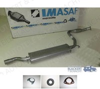 Imasaf Auspuff Mitteltopf + Anbauteile für Lancia Delta I + Prisma 1.6 1986-1992