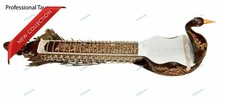 Professional Mayuri Veena Peacock Shaped Body Instrument Taus With Fiber Case