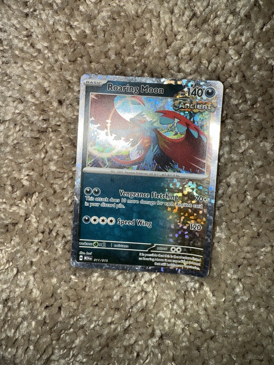 moon　ポケモンカード ROARING MOON 011/015 HOLO FOIL RARE POKEMON TCG: 2025 MCDONALD'S