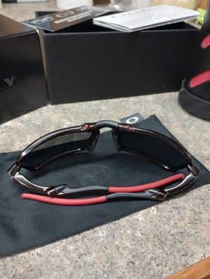 Oakley FERRARI Badman OO6020-07 Polarized Sunglasses Dark Carbon