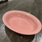Fiesta Peony Pink Oval vegetable Baker Serving Bowl 10.25”