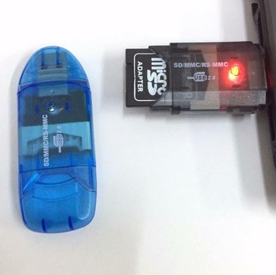 Neuer USB 2.0 SDHC/SDXC/SD/MMC/RS-MMC Speicherkartenleser 2 4 8 16 32 64 128 GB