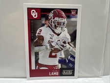 CeeDee Lamb 2020 Score #416 RC Oklahoma Sooners- Dallas Cowboys Rookie Card. rookie card picture