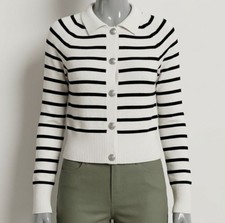 Veronica Beard Women's White Cheshire Cashmere Cardigan Size XS