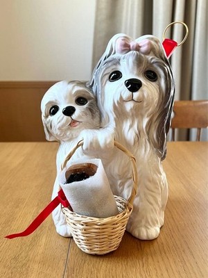 Shih Tzu Trinket Box 24x15x15cm/9.44x5.9x5.9'' Ceramic Kato Kogei Collaboration