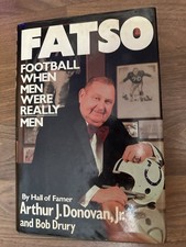 Fatso by Art Donovan SIGNED First Edition Hardcover