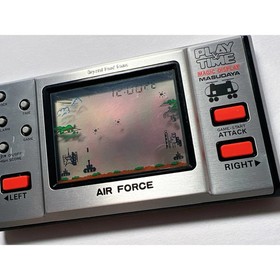 GAME AND & WATCH AIR FORCE LCD GAME PLAY & TIME W/ BOX MASUDAYA CORPORATION RARE