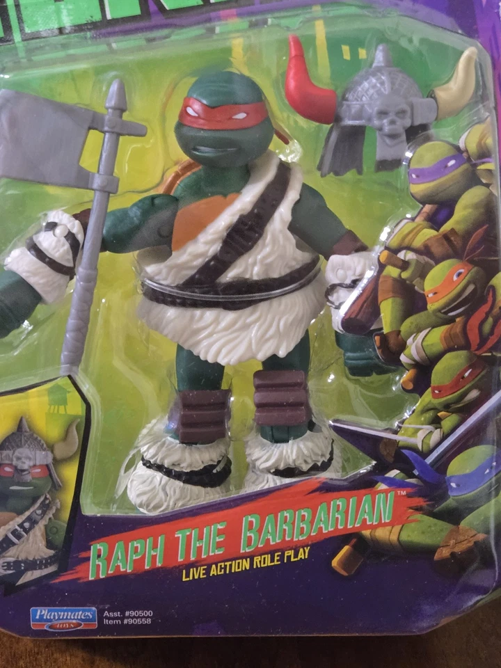 Playmates Teenage Mutant Ninja Turtles RAPH THE BARBARIARN 2014 *NUEVO* Foto 2 de 4