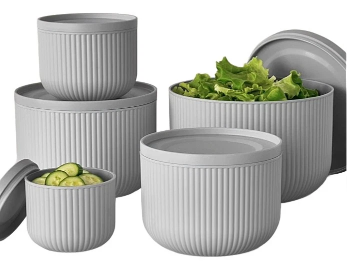 Member's Mark 10-Piece Nested Serve & Store Serving Bowl Set Gray